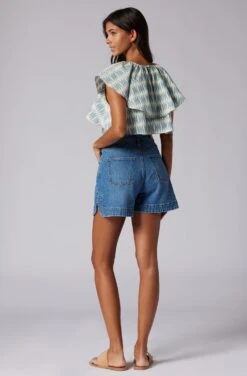 Joie Lennon Short Sleeve Cotton Top -Joie Fashion Outlet Store T0182A0008 CDLM 2