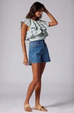 Joie Lennon Short Sleeve Cotton Top -Joie Fashion Outlet Store T0182A0008 CDLM 3