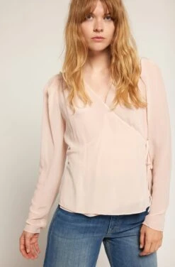 Joie Leigh Long Sleeve Silk Top