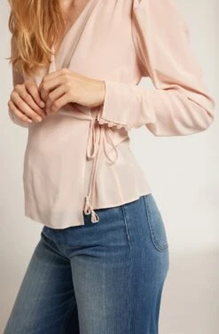 Joie Leigh Long Sleeve Silk Top -Joie Fashion Outlet Store T0197F7881 HSVI 5