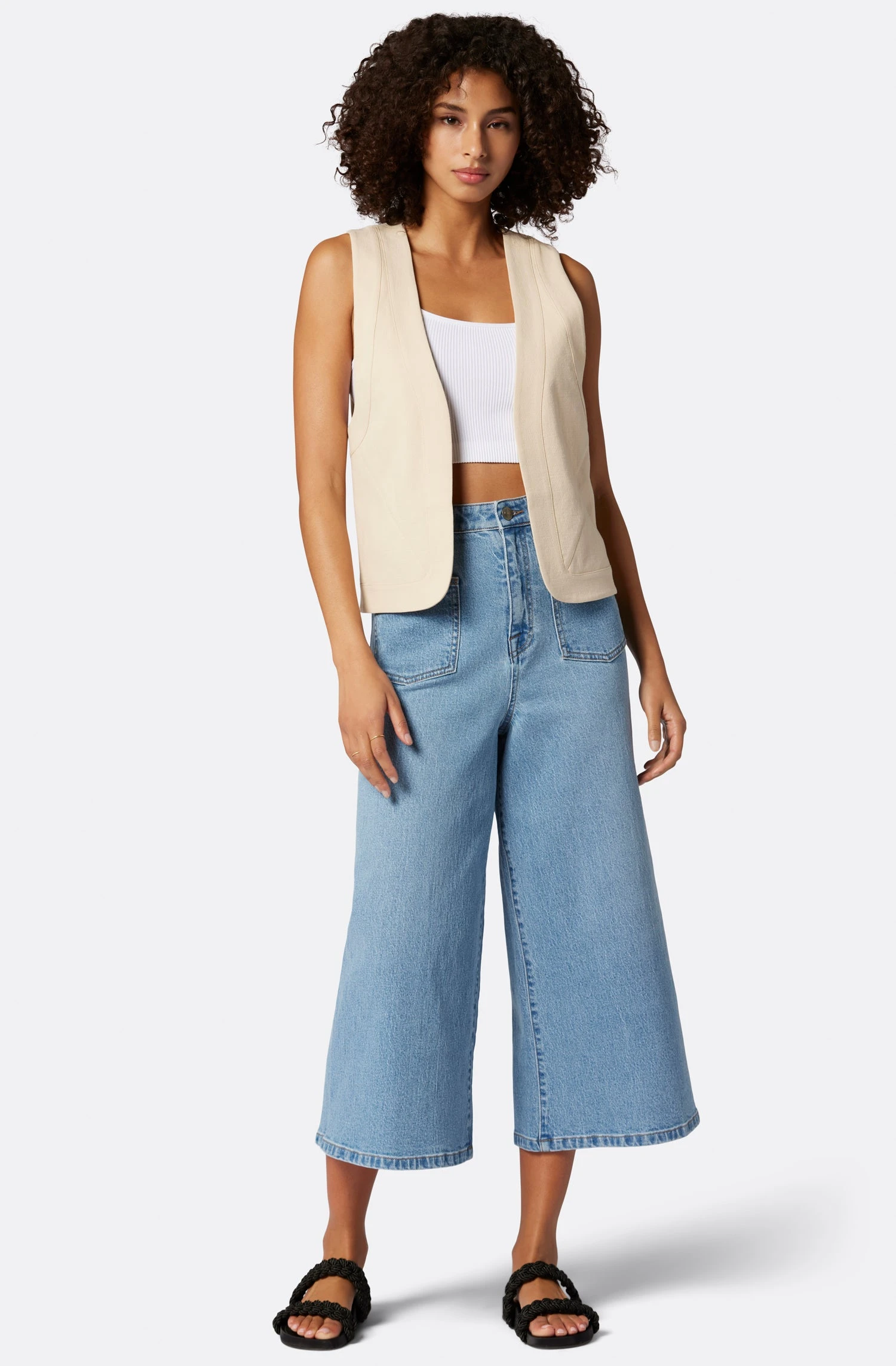 Joie Raine Sleeveless Cotton Vest 2 Joie Raine Sleeveless Cotton Vest - Image 2