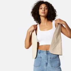 Joie Raine Sleeveless Cotton Vest 9 Joie Raine Sleeveless Cotton Vest -Joie Fashion Outlet Store T0245F9310 BLSA 4 DPA