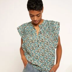 Joie Marley Short Sleeve Top -Joie Fashion Outlet Store T0252A0049 FJBM 4 DPA