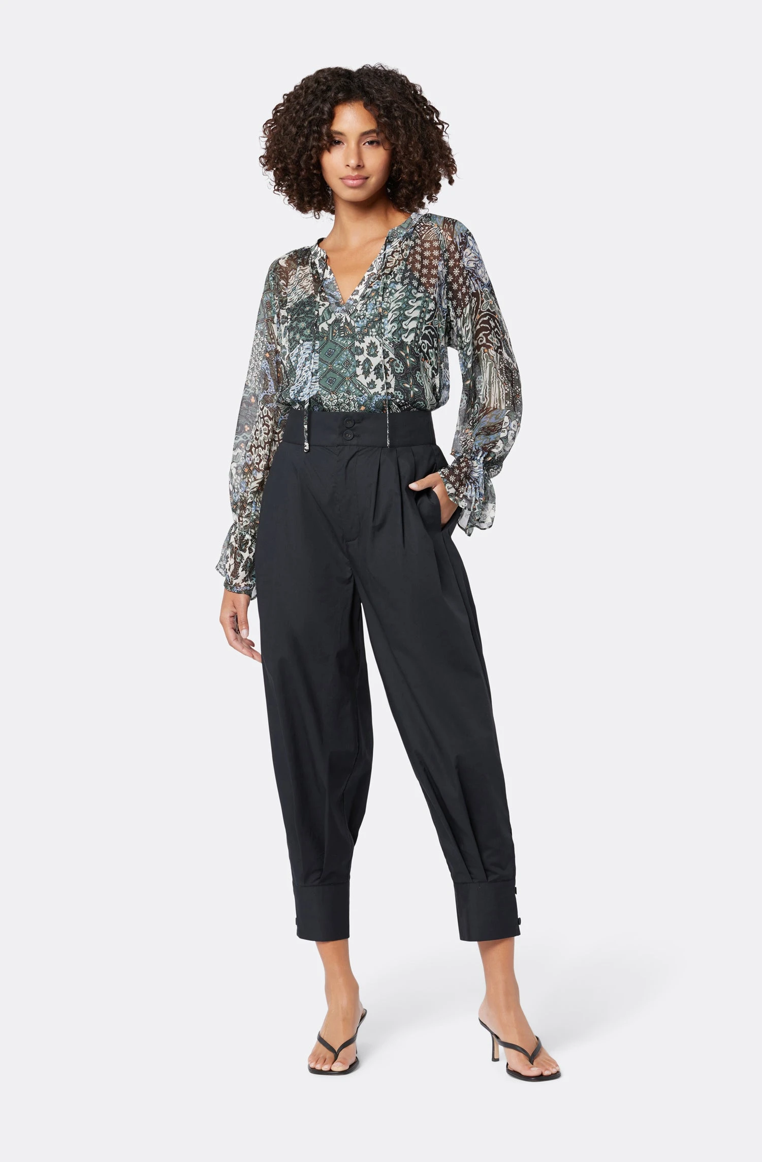 Joie Cecarina Long Sleeve Silk Top 2 Joie Cecarina Long Sleeve Silk Top - Image 2