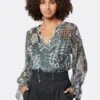 Joie Cecarina Long Sleeve Silk Top