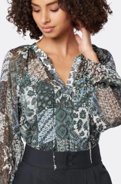 Joie Cecarina Long Sleeve Silk Top 14 Joie Cecarina Long Sleeve Silk Top -Joie Fashion Outlet Store T5051A9361 DKGL 6