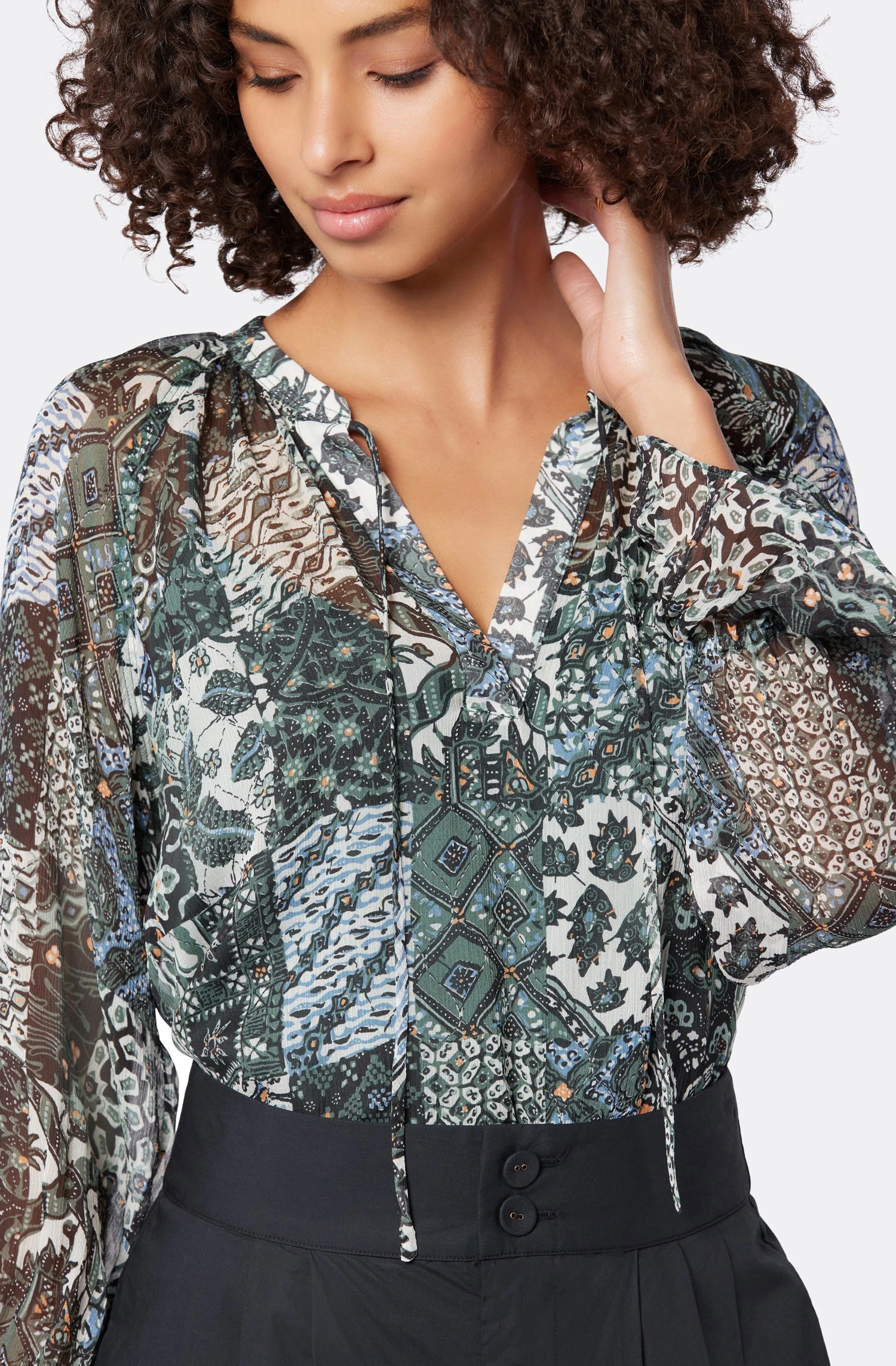 Joie Cecarina Long Sleeve Silk Top 3 Joie Cecarina Long Sleeve Silk Top - Image 3