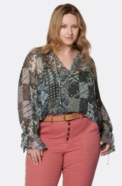 Joie Cecarina Long Sleeve Silk Top 22 Joie Cecarina Long Sleeve Silk Top -Joie Fashion Outlet Store T5051X9361 DKGL 2