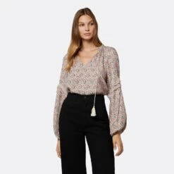 Joie Ogdine Long Sleeve Top -Joie Fashion Outlet Store T5055A09311 PKTM 2 DPA
