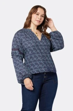 Joie Ogdine Long Sleeve Top -Joie Fashion Outlet Store T5055XA09311 NVBM 2