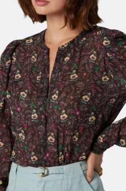 Joie Eldridge Long Sleeve Cotton Top -Joie Fashion Outlet Store T5163A09305 CTTM 6