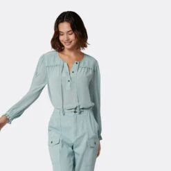 Joie Yerba Long Sleeve Silk Top 13 Joie Yerba Long Sleeve Silk Top -Joie Fashion Outlet Store T5167F7881S GMI 2 DAP