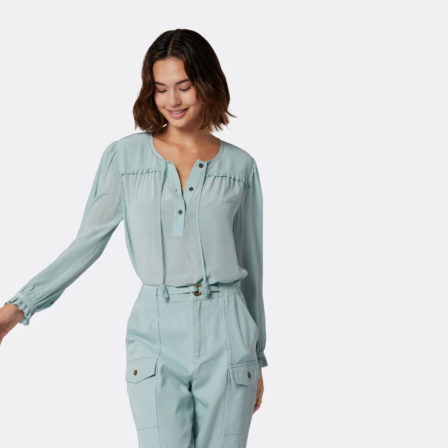 Joie Yerba Long Sleeve Silk Top 7 Joie Yerba Long Sleeve Silk Top - Image 7