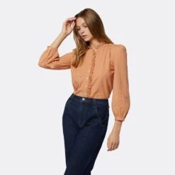 Joie Alain Long Sleeve Cotton Top -Joie Fashion Outlet Store T5343A09308 STOR 2 DPA