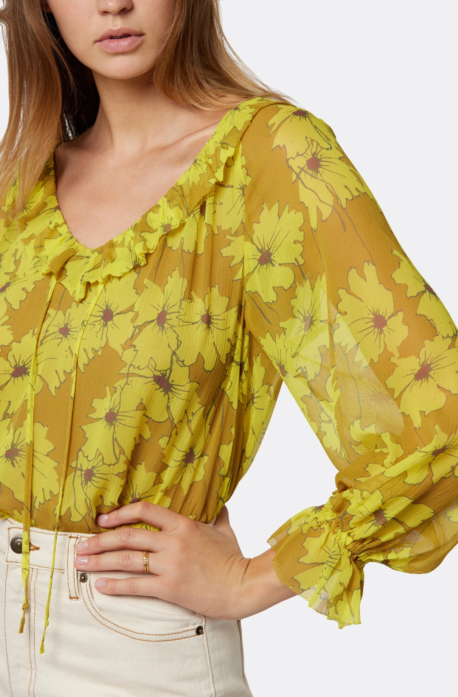 Joie Vernon Long Sleeve Silk Top 3 Joie Vernon Long Sleeve Silk Top - Image 3