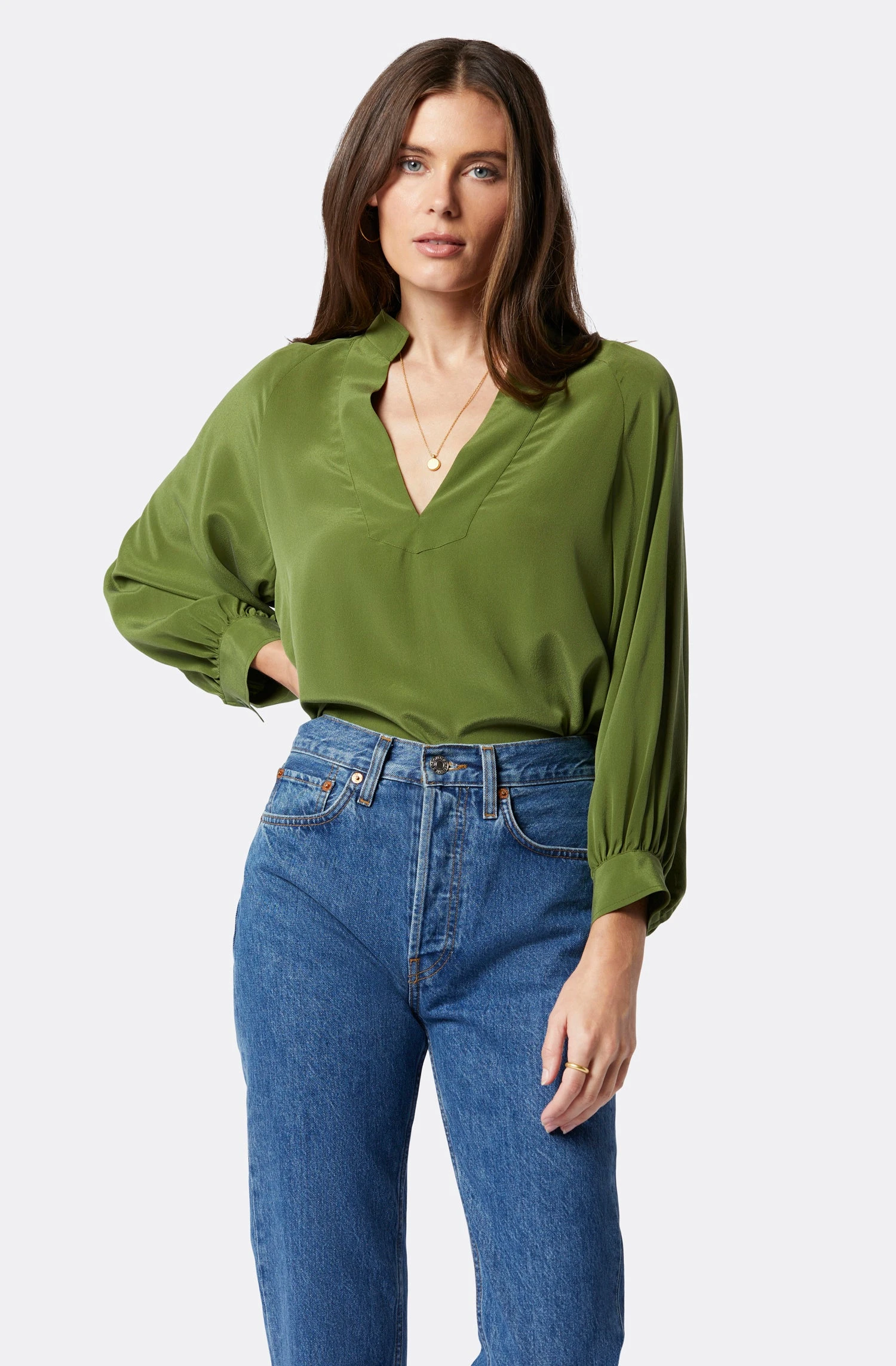 Joie Perci Long Sleeve Silk Top 1 Joie Perci Long Sleeve Silk Top