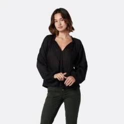 Joie Ogdine Long Sleeve Cotton Top 20 Joie Ogdine Long Sleeve Cotton Top -Joie Fashion Outlet Store TP050558903 CAV 2 DPA