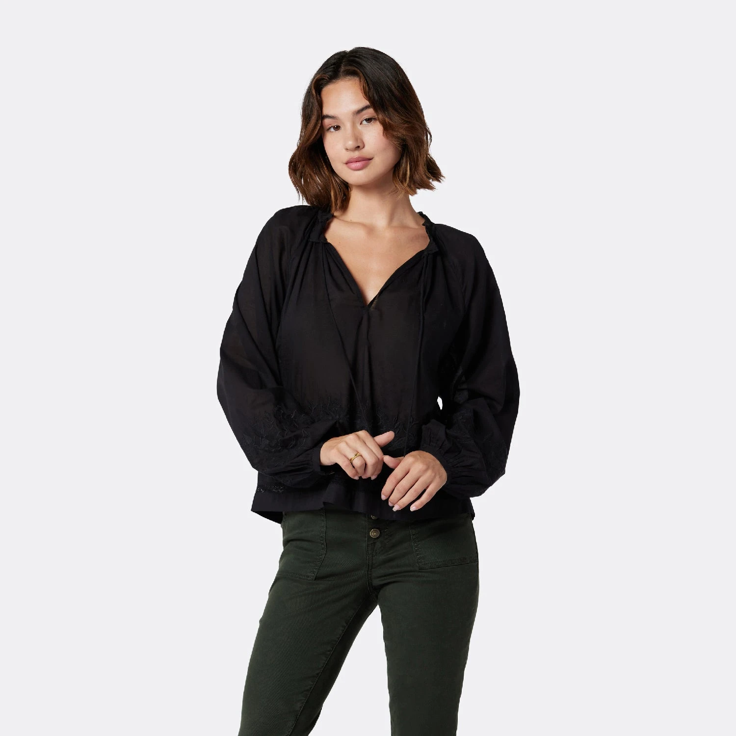 Joie Ogdine Long Sleeve Cotton Top 7 Joie Ogdine Long Sleeve Cotton Top - Image 7