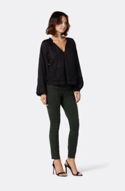 Joie Ogdine Long Sleeve Cotton Top 19 Joie Ogdine Long Sleeve Cotton Top -Joie Fashion Outlet Store TP050558903 CAV 4