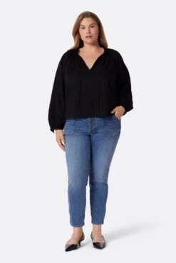 Joie Ogdine Long Sleeve Cotton Top 22 Joie Ogdine Long Sleeve Cotton Top -Joie Fashion Outlet Store TP05055I8903 CAV 1