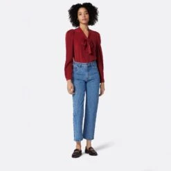 Joie Eldridge Tie Neck Silk Top -Joie Fashion Outlet Store TP05163B7881 SUDT 1 DPA