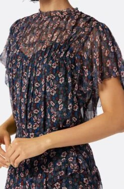 Joie Madison Short Sleeve Silk Top -Joie Fashion Outlet Store TP051649127 CAVM 6