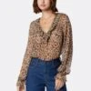 Joie Veron Long Sleeve Silk Top