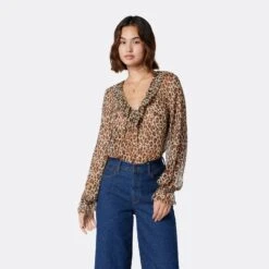 Joie Veron Long Sleeve Silk Top 18 Joie Veron Long Sleeve Silk Top -Joie Fashion Outlet Store TP053669137 BSNM 2 DPA