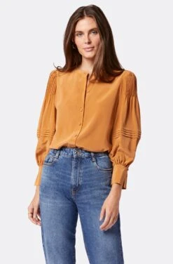 Joie Ivry Long Sleeve Silk Top