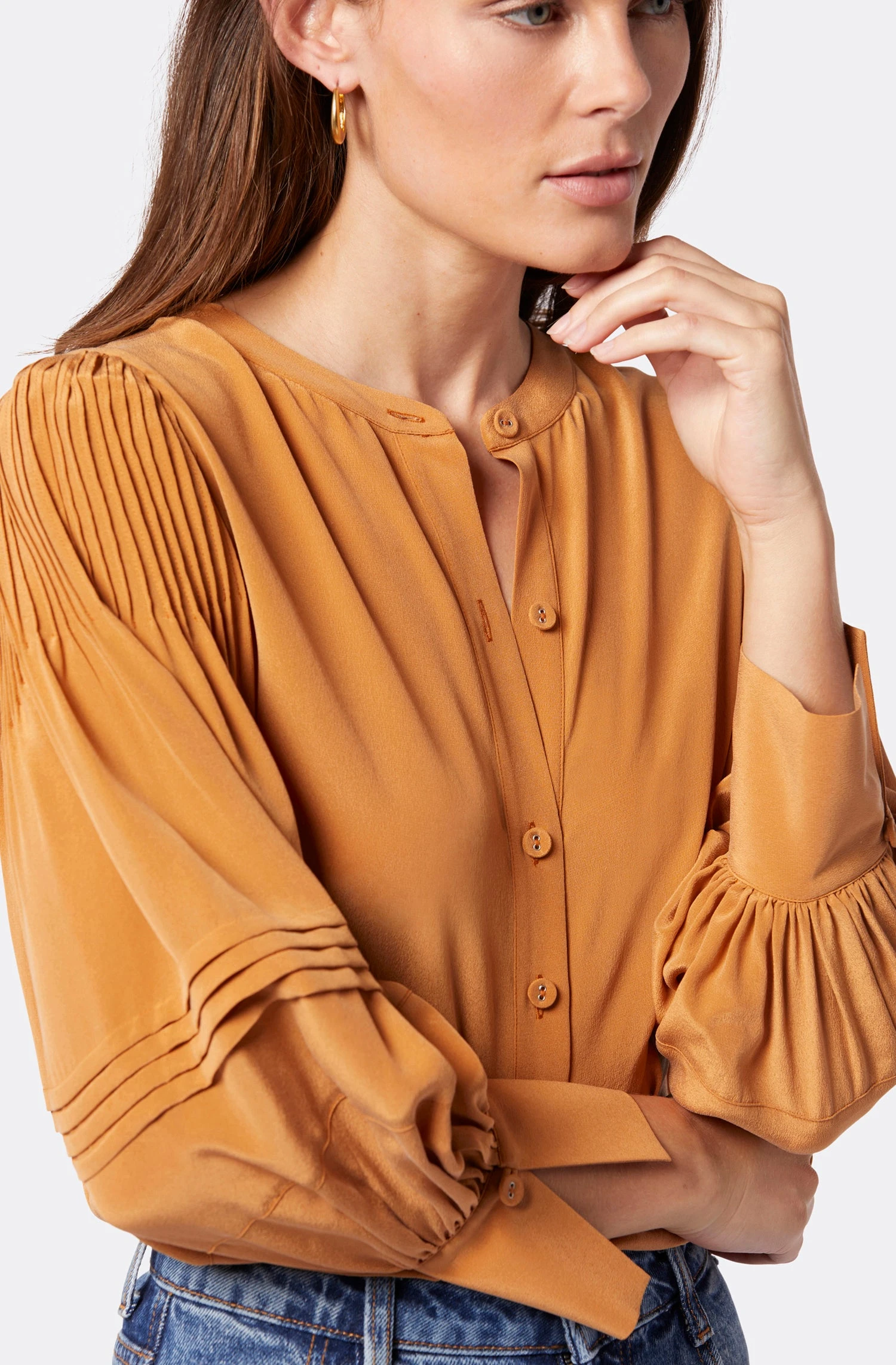 Joie Ivry Long Sleeve Silk Top 7 Joie Ivry Long Sleeve Silk Top - Image 7