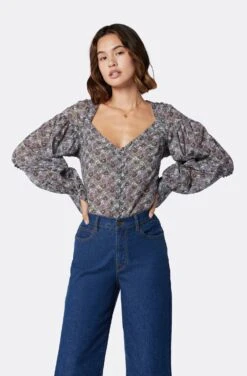 Joie Talma Long Sleeve Cotton Top